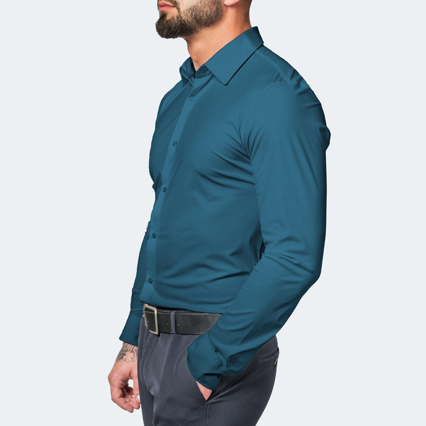 Men's Stretch Shirt Wrinkle-Free Breathable
