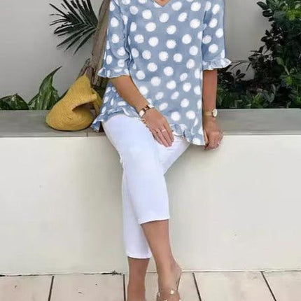 Women's Vintage Retro Print Top