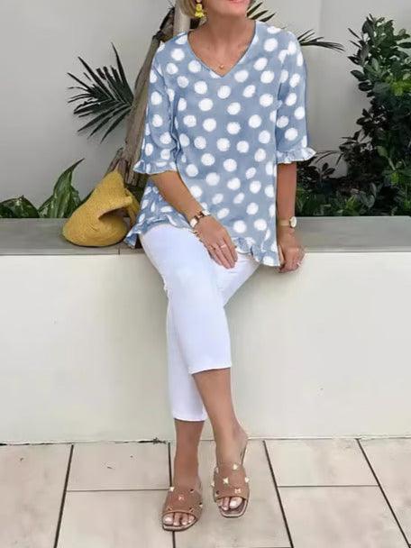 Women's Vintage Retro Print Top
