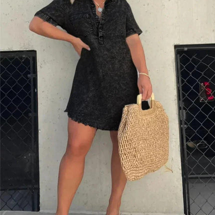 Women's Denim Shirt Dress