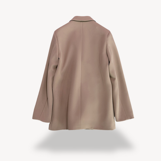 Women's Double-Breasted Blazer Formal Jacket