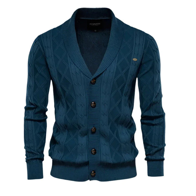Men’s Elegant Cardigan Wool Blend