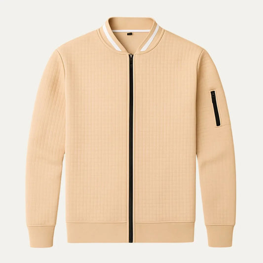 Men's Zip-Up Cotton Cardigan