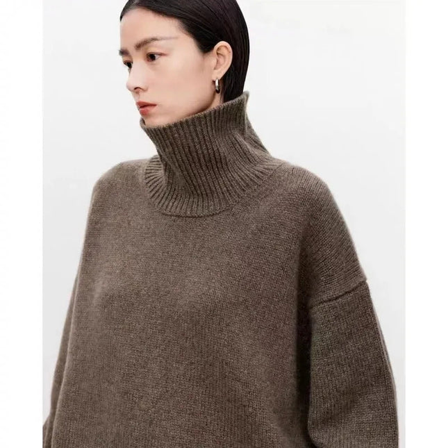 Women's Turtleneck Sweater Wool
