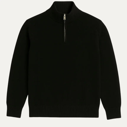 Men's Half-Zip Sweater Navy Blue