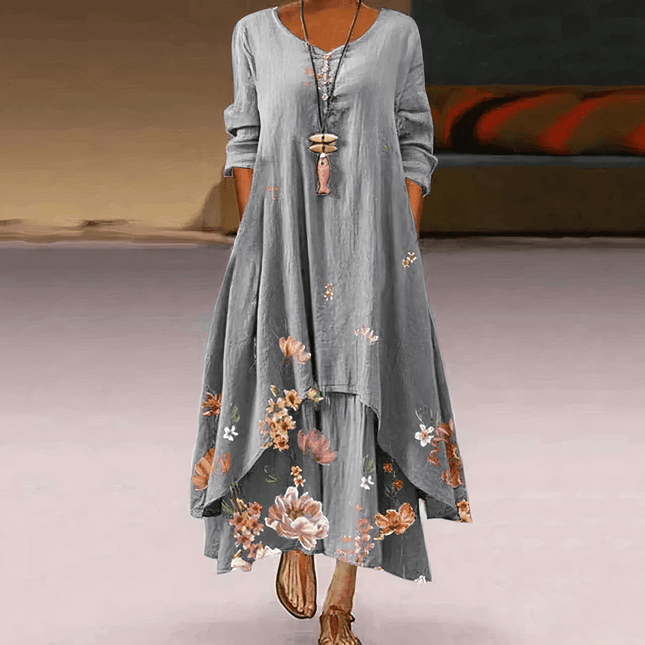 Women's Cotton Dress - Elegant, Sustainable, Breathable, All-Season Essential