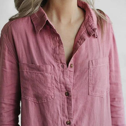 Women's Jumpsuit Button-Up with Pockets
