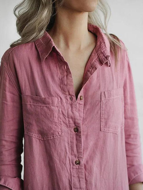 Women's Jumpsuit Button-Up with Pockets