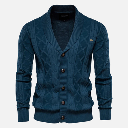 Women's Argyle Knit Cardigan