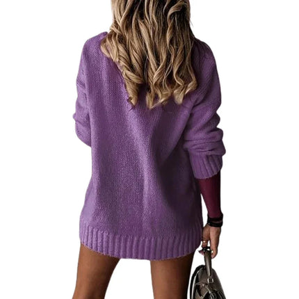 Women's V-Neck Sweater Chic Style