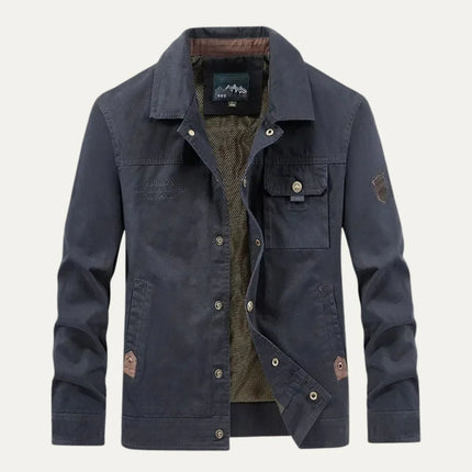 Men's Cargo Jacket Waterproof Multi-Pocket Design