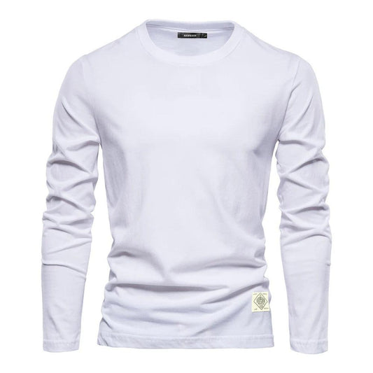 Men's Long Sleeve Shirt Solid Color