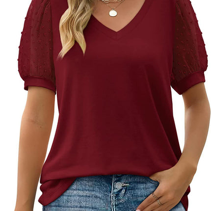 Women's V-Neck Elegant Top