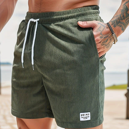 Men’s Lightweight Casual Shorts with Elastic Waistband and Drawstring