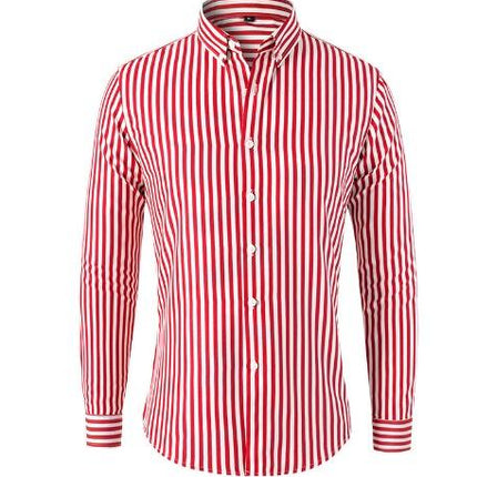 Men's Striped Shirt Cotton