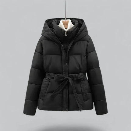 Women's Belted Parka Winter Jacket