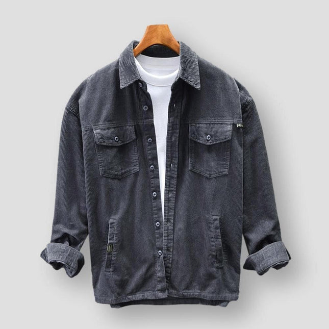 Men's Long Sleeve Retro Casual Shirt