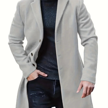 Men's Elegant Single Breasted Winter Jacket