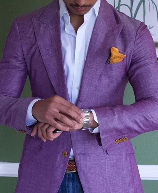 Men's Linen Blazer Stylish