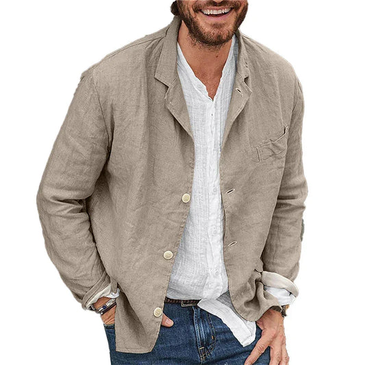 Men's Linen Blazer Lightweight & Breathable