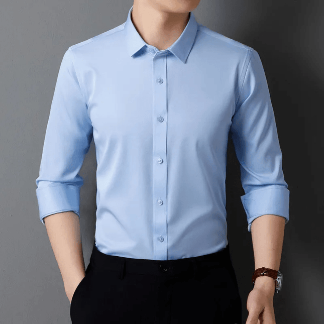 Men's Slim Fit Formal Shirt Long Sleeve