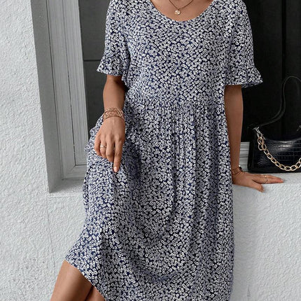 Women's Floral Pattern Dress Lightweight Breathable