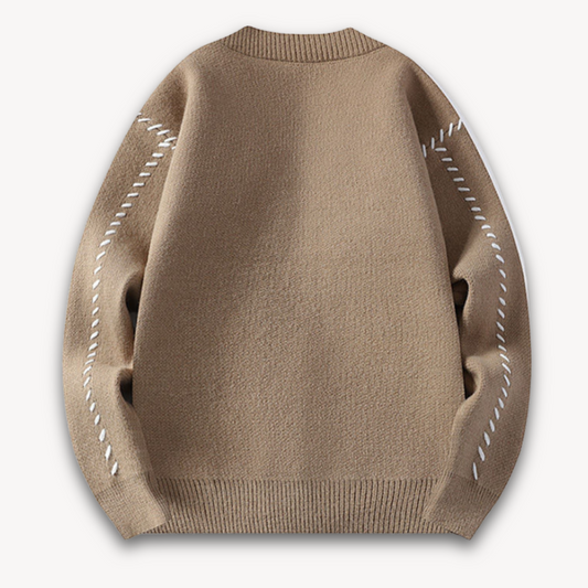 Men's Knitted Cardigan Sweater Wool Blend