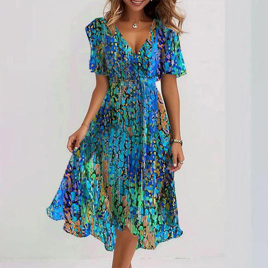 Women's Floral Dress Polyester All-Season