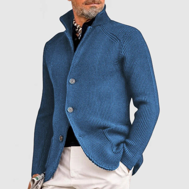 Men's Knitted Cardigan Classic Button-Up Sweater