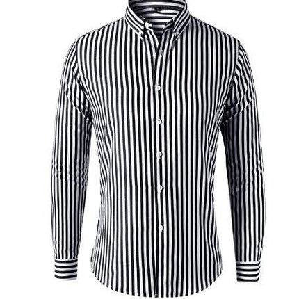 Men's Striped Shirt Cotton