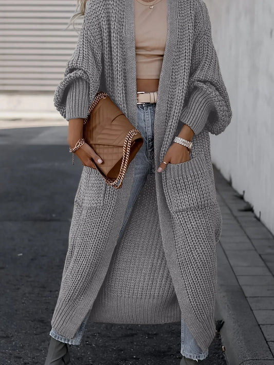Women's Knit Cardigan with Pockets for Casual Everyday Wear