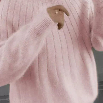 Women's Knitted Jumper Fluffy Cashmere Feel