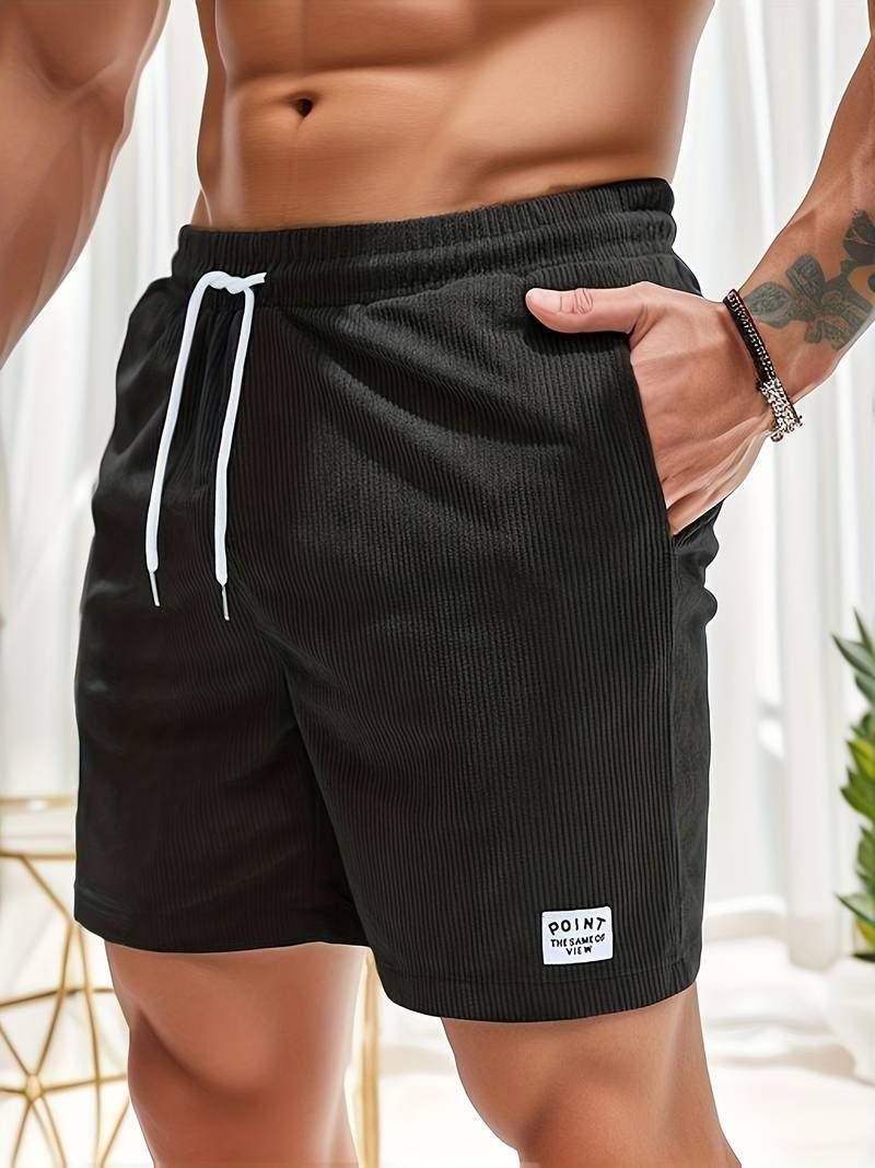 Men’s Lightweight Casual Shorts with Elastic Waistband and Drawstring