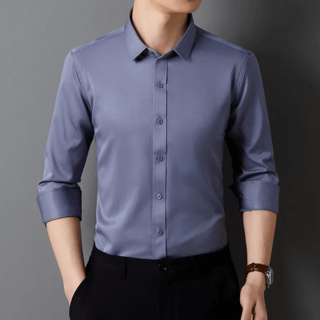 Men's Slim Fit Formal Shirt Long Sleeve