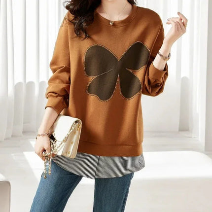 Women's Solid Color Round Neck Sweater