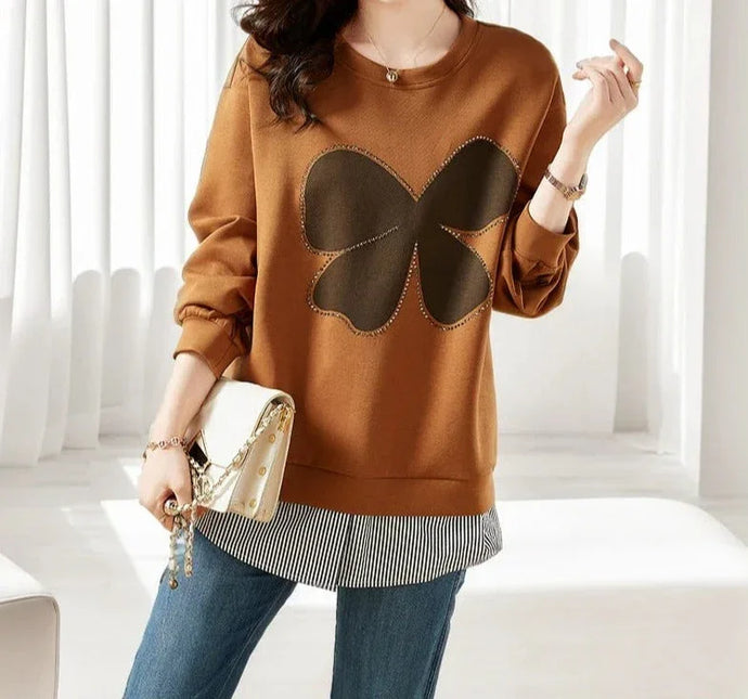 Women's Solid Color Round Neck Sweater