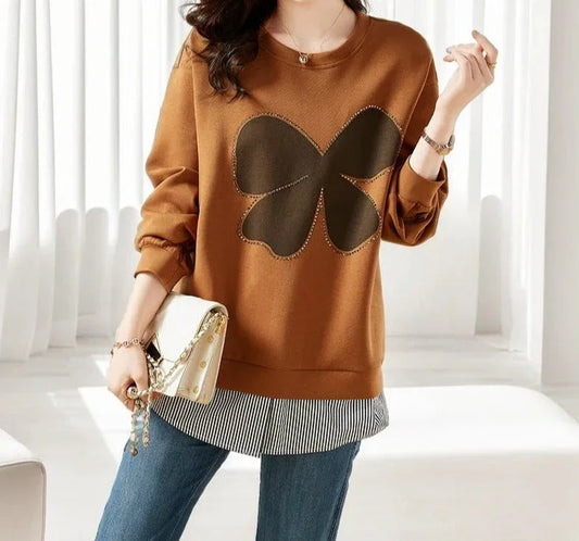 Women's Solid Color Round Neck Sweater