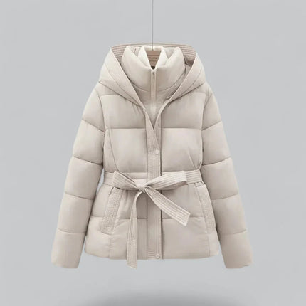 Women's Belted Parka Winter Jacket