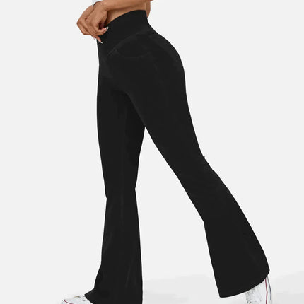 Women's High Waist Flared Jeans with Elasticated Waistband