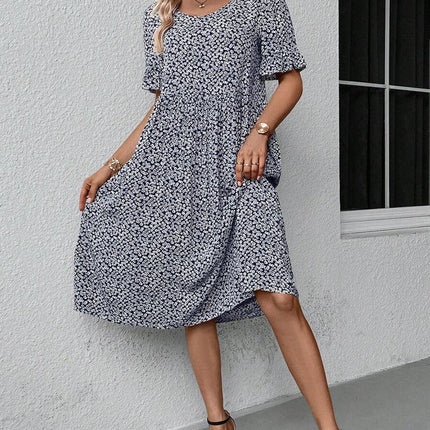Women's Floral Pattern Dress Lightweight Breathable