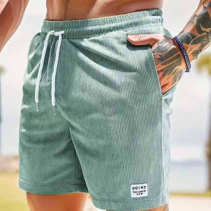 Men’s Lightweight Casual Shorts with Elastic Waistband and Drawstring