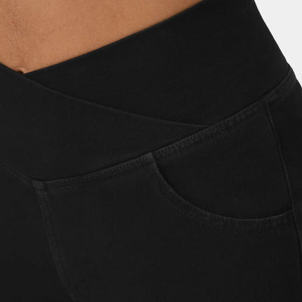 Women's High Waist Flared Jeans with Elasticated Waistband