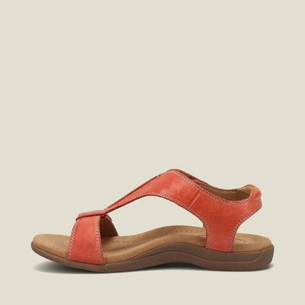 Women's Adjustable Leather Orthopedic Sandals with Arch Support