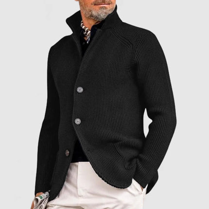 Men's Knitted Cardigan Classic Button-Up Sweater