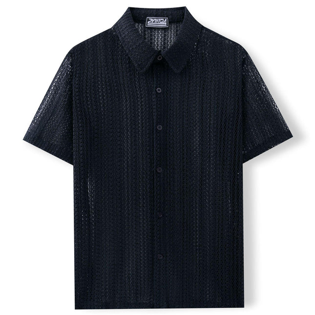 Men's Knitted Polo Shirt Summer Style