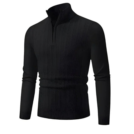 Men's Half Zip Jumper Wool Blend