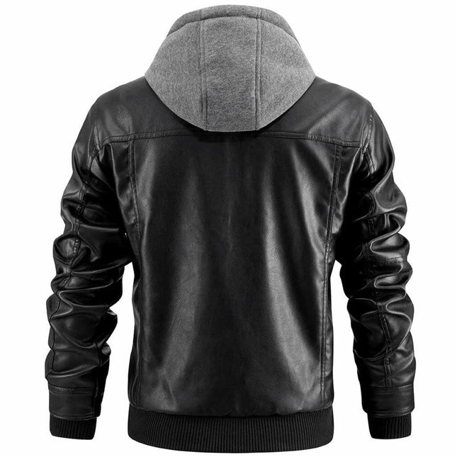 Men’s Crocheted Motorcycle Jacket Retro Style