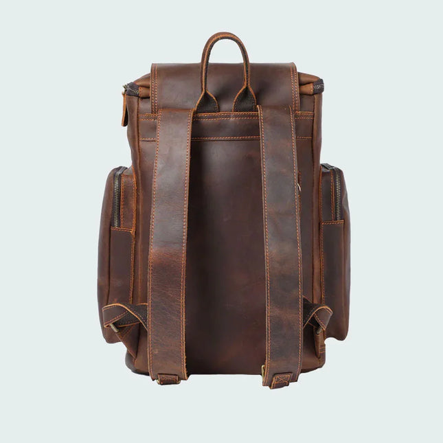 Men's Vintage Leather Backpack