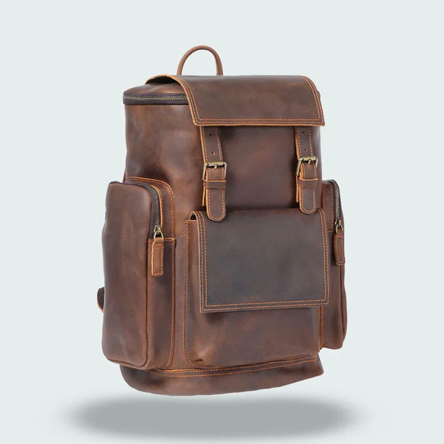 Men's Vintage Leather Backpack