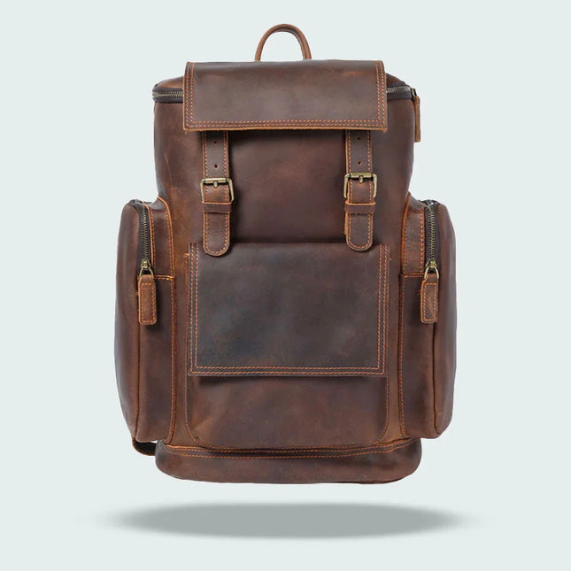 Men's Vintage Leather Backpack